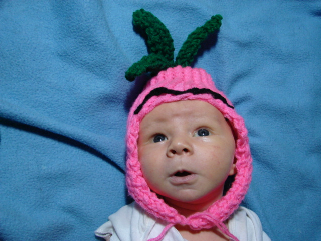 My hat complete with eyebrows!