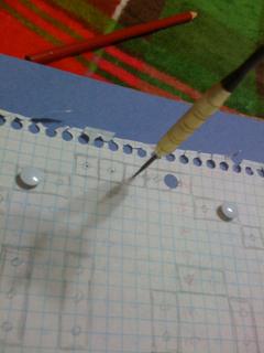 Use somethin' to make some 'pilot holes'.