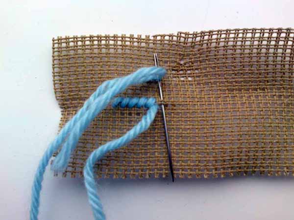 this is just the same as half cross stitch- making sure all stitches go in the same direction