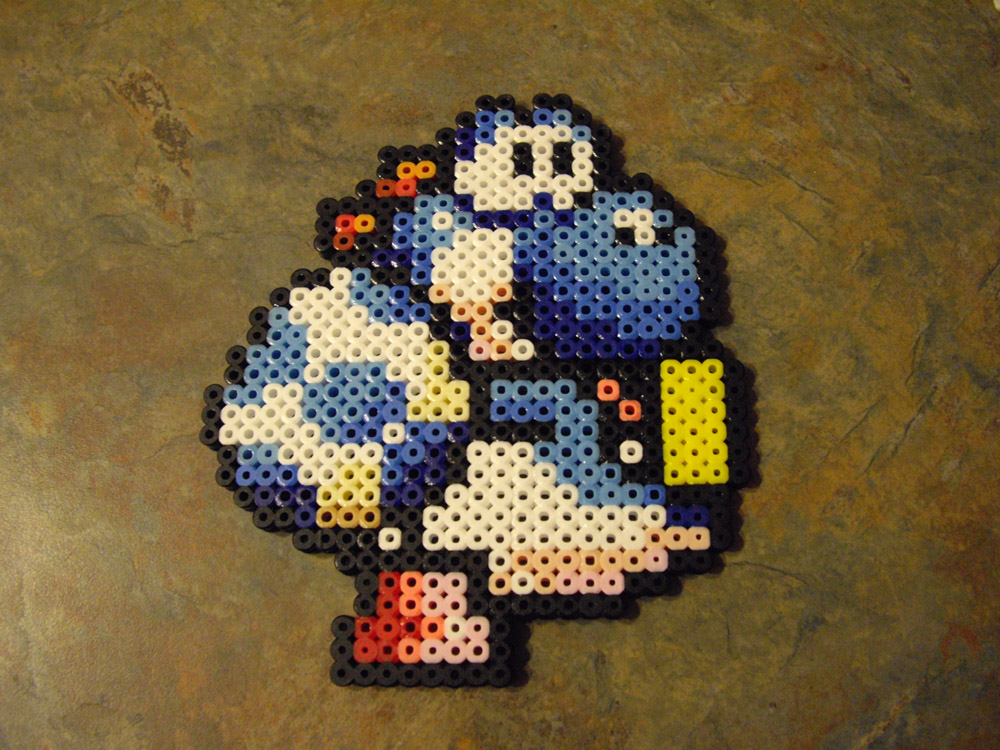 I made this blue Yoshi for a friend at work.