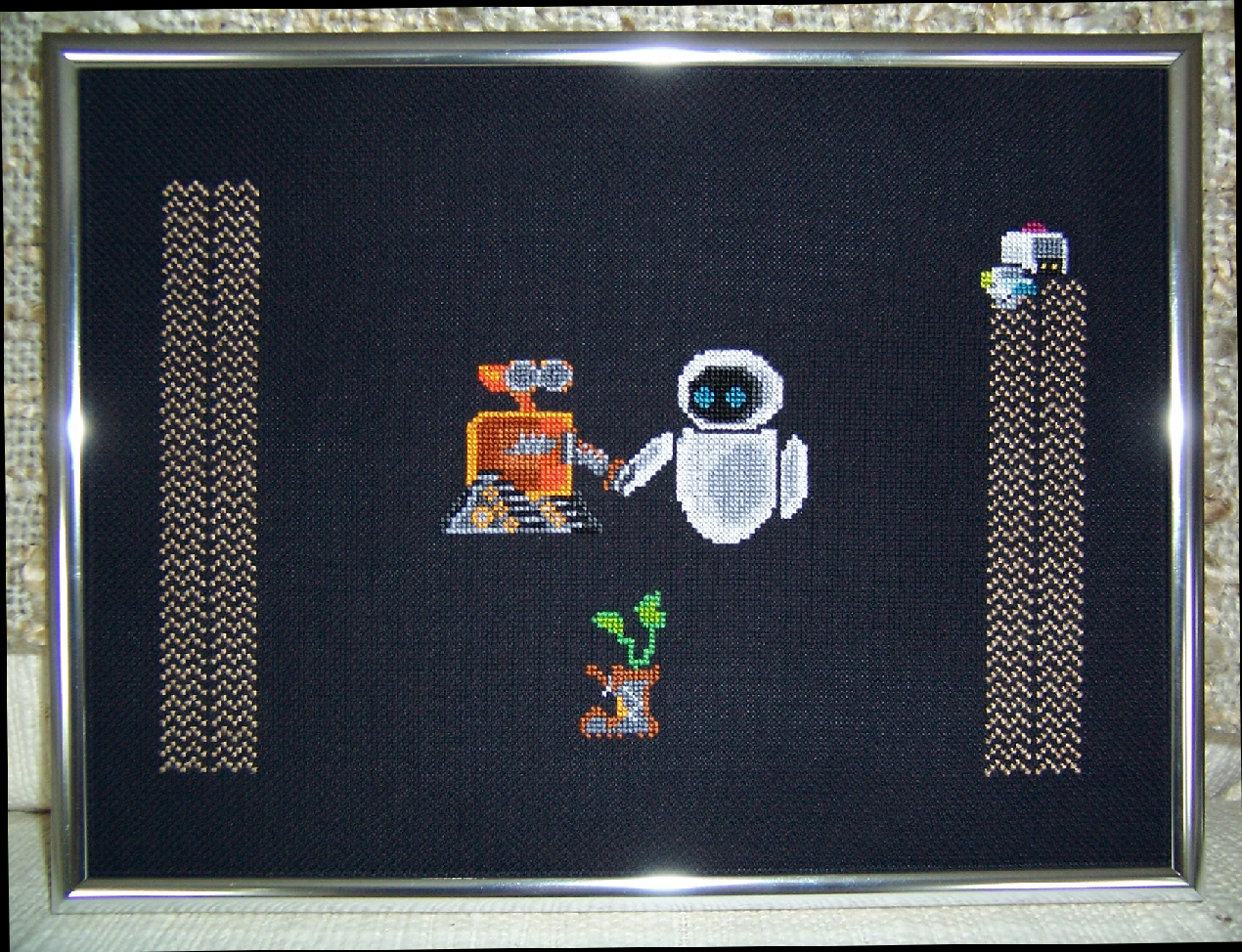 wall-e cross stitch finished2.jpg